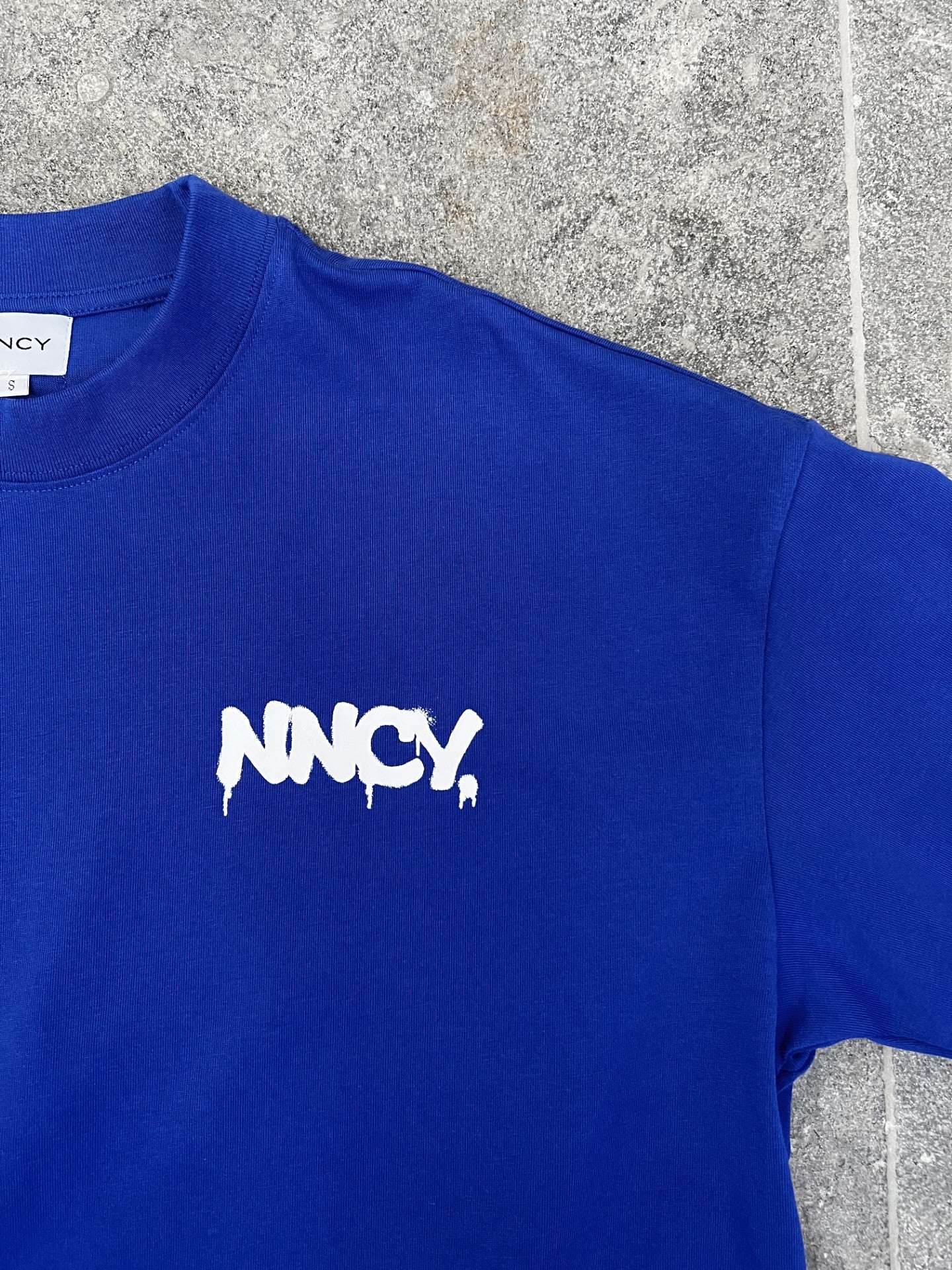 Blue Graffiti Print Tee