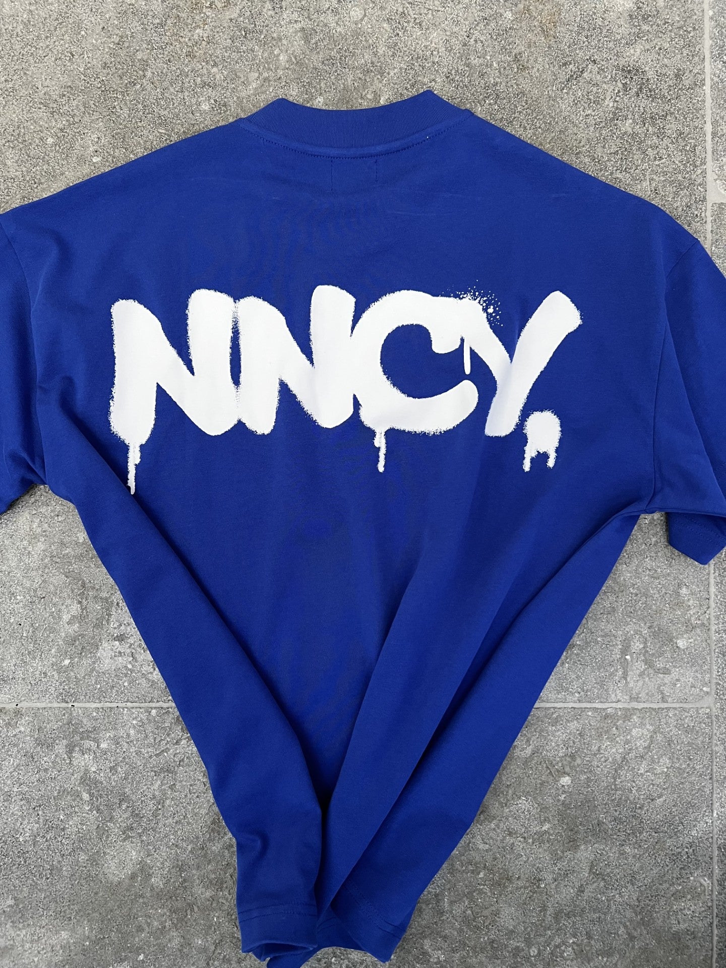 Blue Graffiti Print Tee
