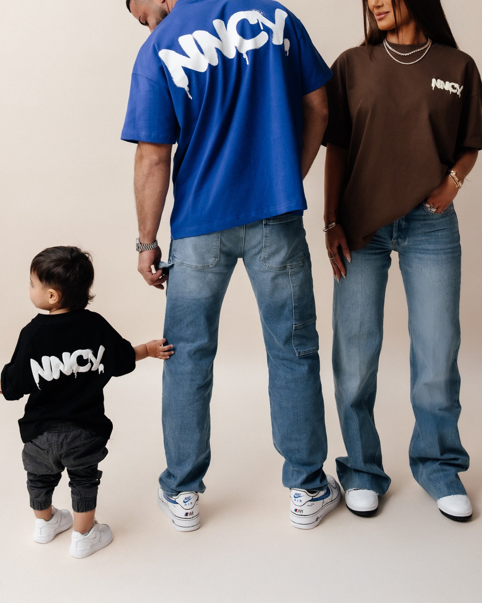 Blue Graffiti Print Tee