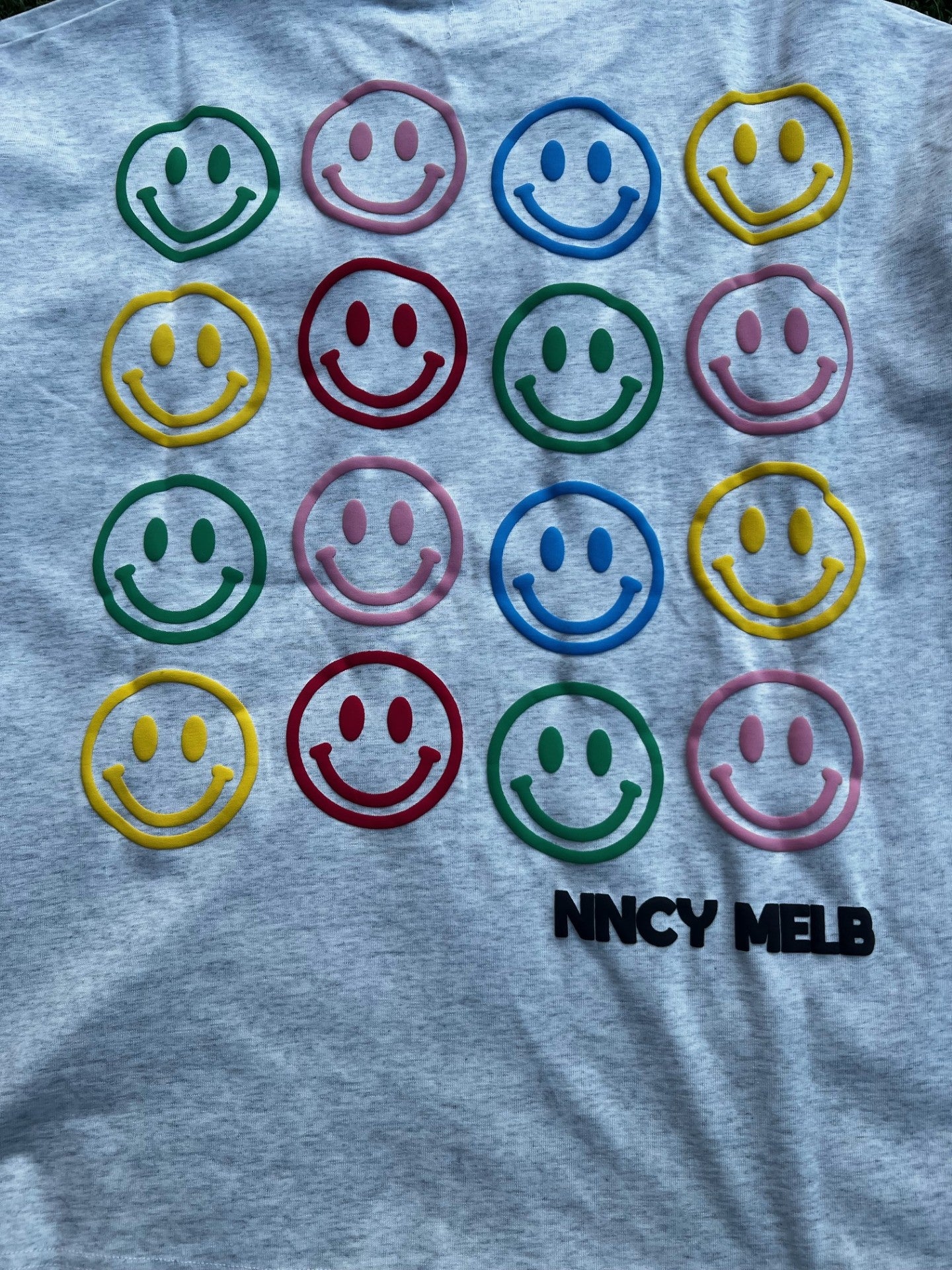 Puff Print Happy Tee