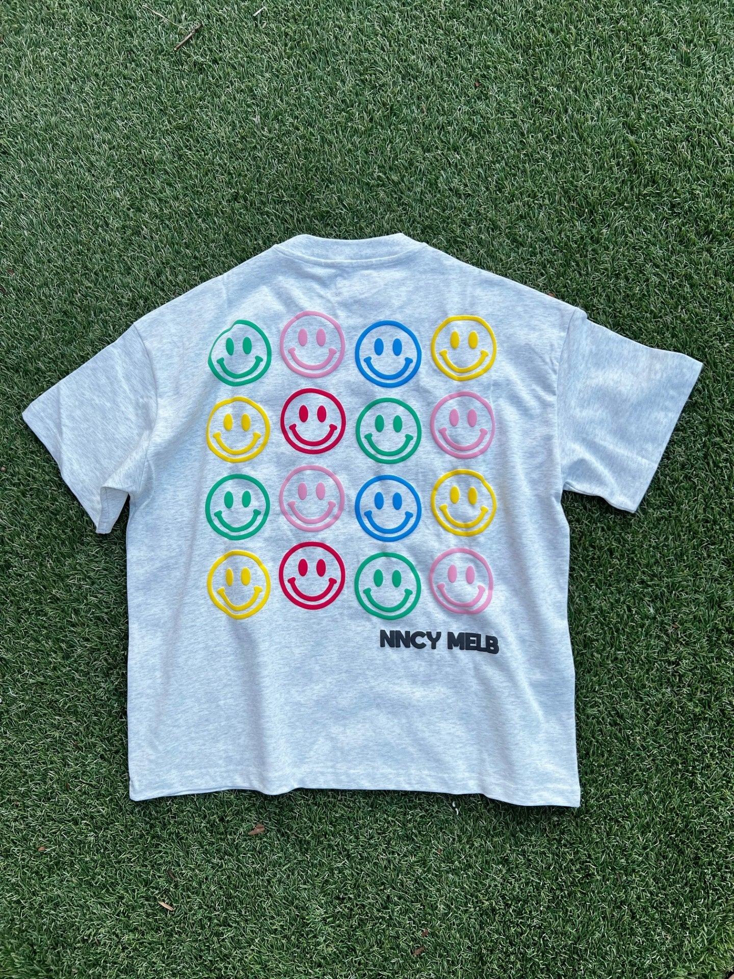 Puff Print Happy Tee