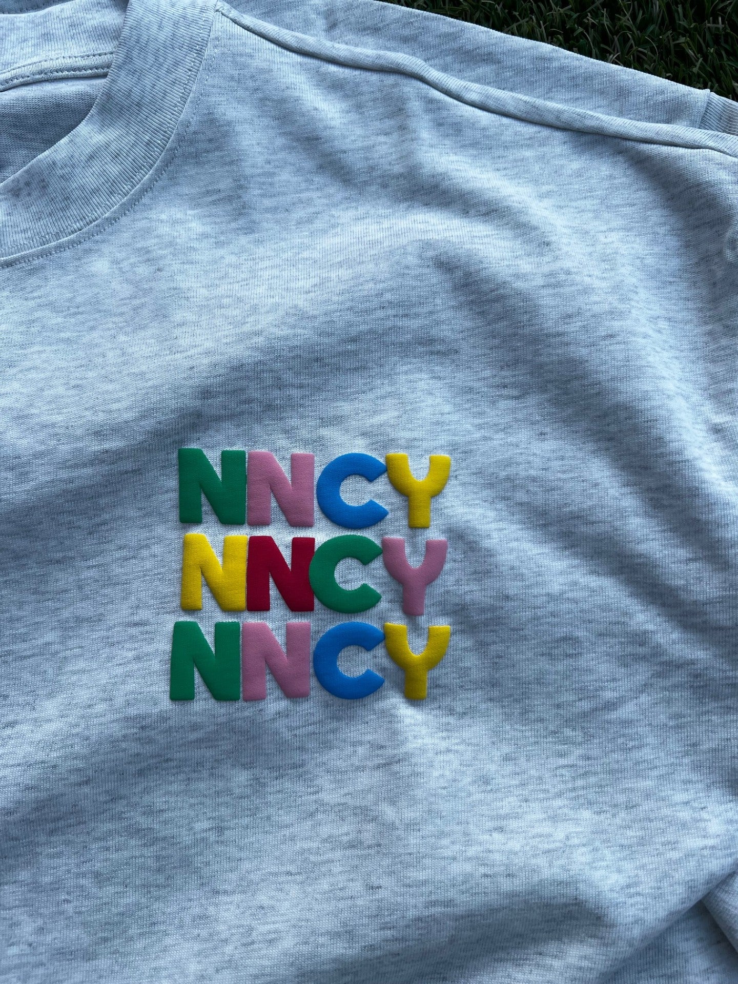 Puff Print Happy Tee